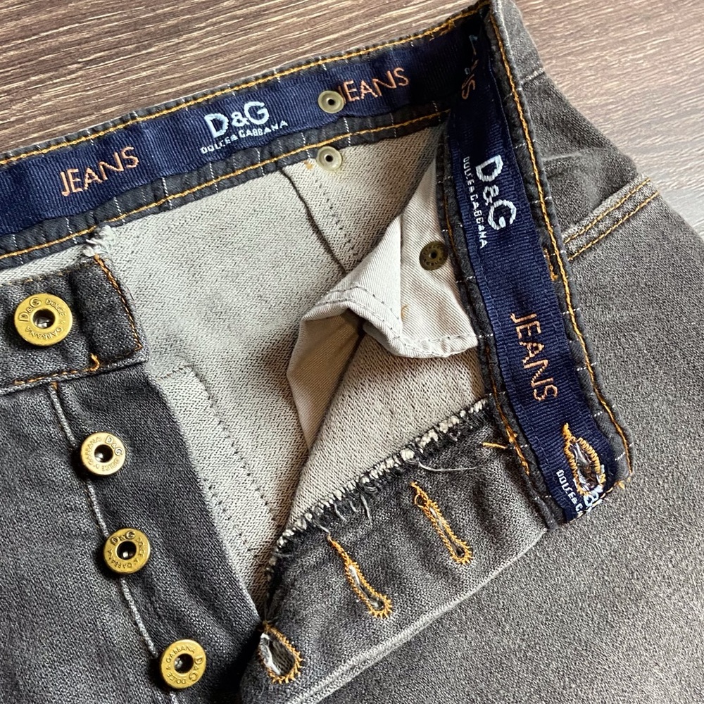 Dolce & Gabbana Ittierre Spa Men’s Status Bronze Vintage Jeans Size 33X47 - Picture 4 of 15